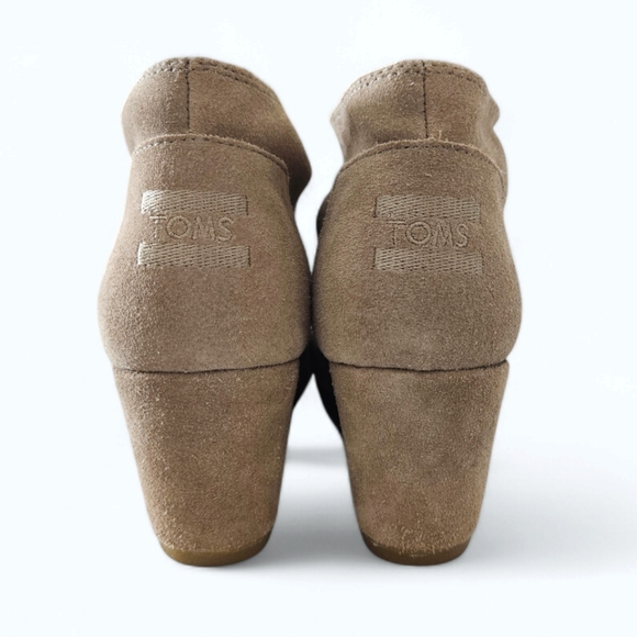 TOMS | Suede Desert Wedges | Women's | Size 8.5 | Ankle Booties - Picture 9 of 16